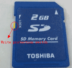 Remove sd card write protection