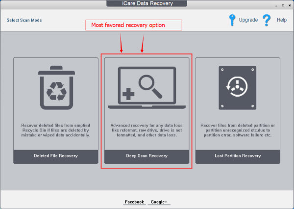 iCare Data Recovery Pro screen shot