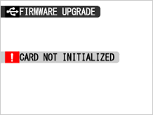 memory card not initialized recovery
