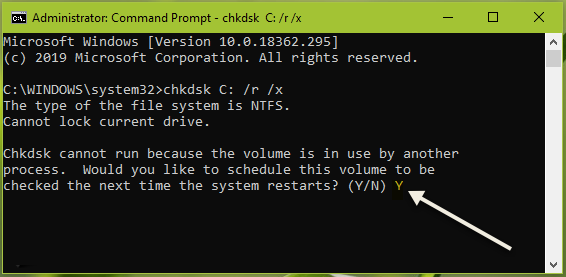 Remove Bad Sector from usb drive using the Chkdsk Command