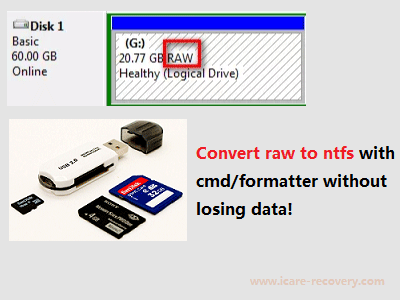 Repair sandisk raw format