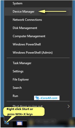 open device manager