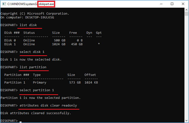 remove readonly for seagate disk