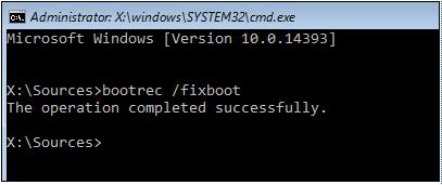 boot manager failed to start fix with fixboot