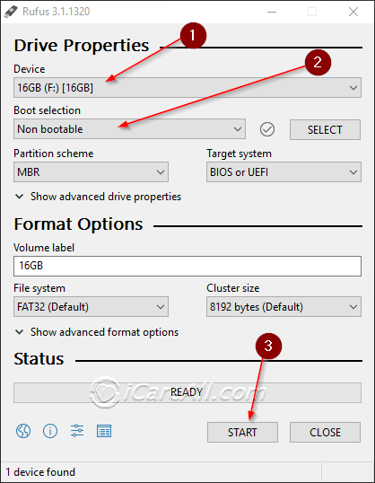 format usb with fat32 formatter