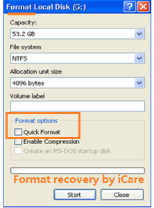 format raw usb flash drive