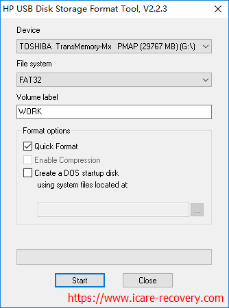 SanDisk Cruzer repair/format tool