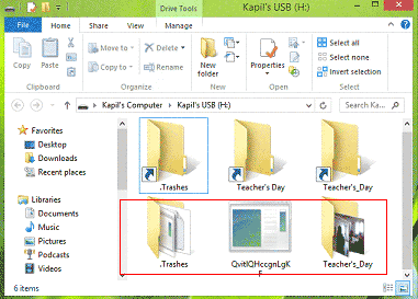 File Nascosti Visualizzati