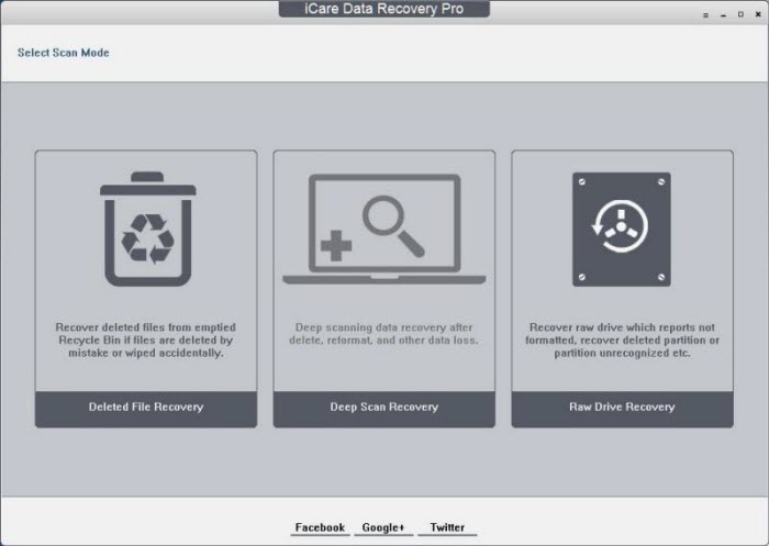 Recover raw drive data with iCare Data Recovery Pro