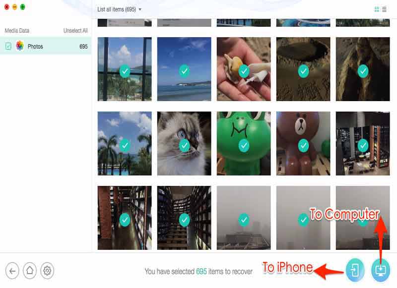restore deleted photos from iPhone with iCloud