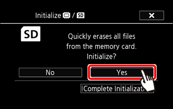 memory card not initialized fix