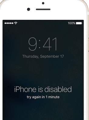 iphone is disabled