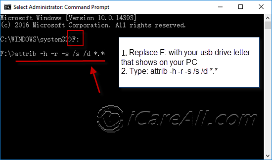 nitrogen lovende sagsøger 6 Ways] Recover Files from Flash Drive with CMD