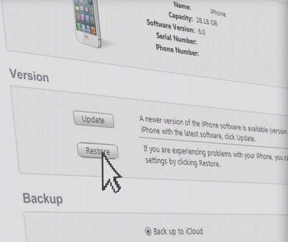 restore iphone