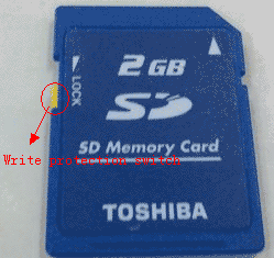 turn off write protection for sd card