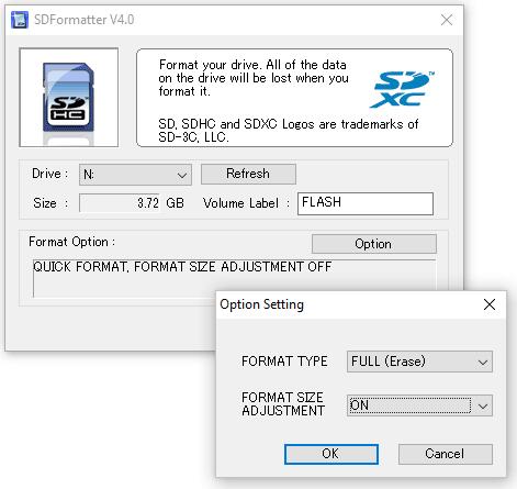 SD Memory Card Formatter for Windows/Mac