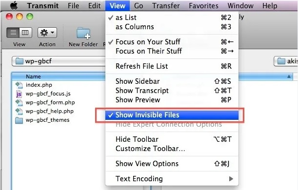 show hidden files on mac