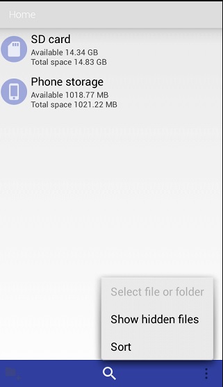 show hidden files on phone