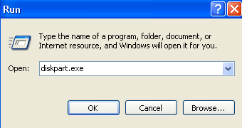 Diskpart to fix blank SD card