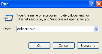 open diskpart