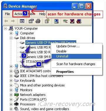 uninstall usb drive