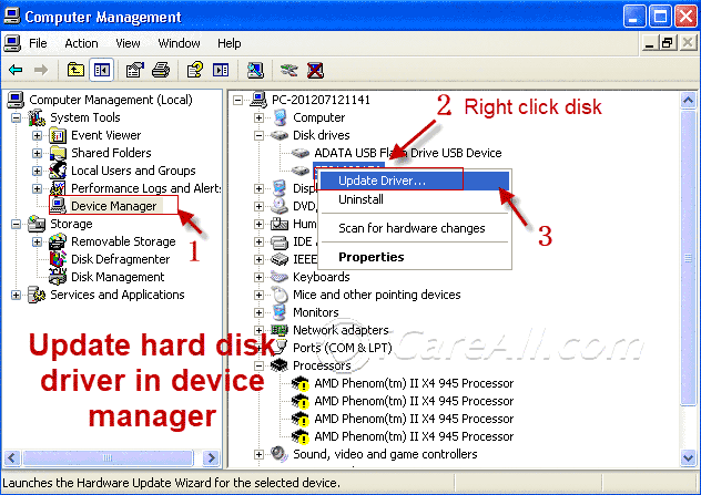 repair wd disk driver