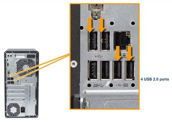 Changer de port USB