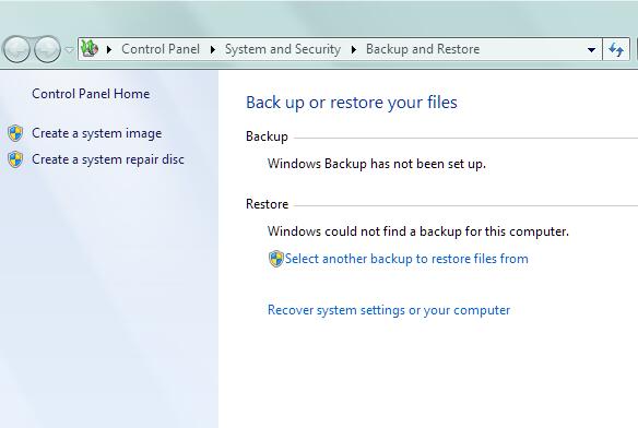 windows backup restore