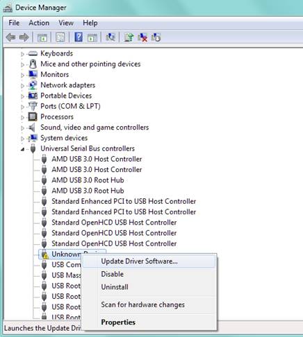 online repair corrupted device by updating drive.